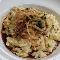 Käsespätzle Vegan 🌱 - 17,5€ | Extrem lecker etwas kleine Portion at Lebenshof MutimBauch in Ottenhoefen Im Schwarzwald