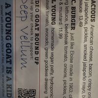 Veg burger - make suree  at Rodeo Goat in Rockwall