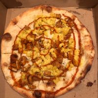 Vegan Nick Fury at Flying Saucer Pizza Company in Salem