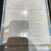 Menue   at Flying Saucer Pizza Company in Salem