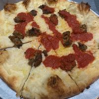 Meatball pizza   at Flying Saucer Pizza Company in Salem