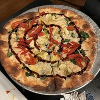 Vegan Marvin the Martian  at Flying Saucer Pizza Company in Salem
