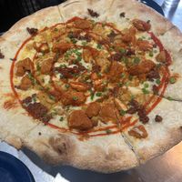 Vegan Nick fury at Flying Saucer Pizza Company in Salem