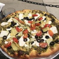 The Beast Boy vegan pizza *drool* at Flying Saucer Pizza Company in Salem