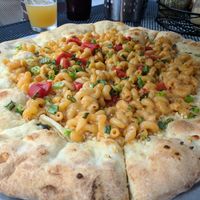 Silurian pizza! at Flying Saucer Pizza Company in Salem