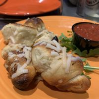 Vegan garlic knots (Space Balls- The Appetiser)  at Flying Saucer Pizza Company in Salem