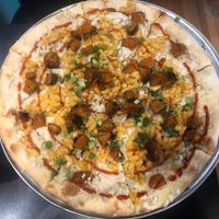 Vegan Nick Fury at Flying Saucer Pizza Company in Salem