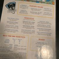 Menu at Flying Saucer Pizza Company in Salem