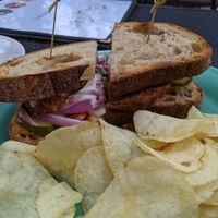 Beyond burger melt at Gulu-Gulu Cafe in Salem