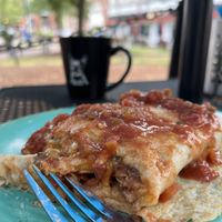 The Beyond Santa Fe Stuffed Crepe  at Gulu-Gulu Cafe in Salem
