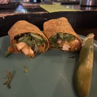 Delta force on tomato wrap  at Gulu-Gulu Cafe in Salem