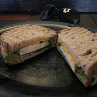 Tofu and vegan cheese sandwich  at Gulu-Gulu Cafe in Salem