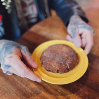 Gluten free and vegan snickerdoodle cookie.   at Gulu-Gulu Cafe in Salem