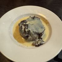 Vegan Toffee with vanilla sauce ❤️‍🔥  at Markie Dans in Oban