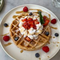 Berry waffle  at Morning People in Marbella