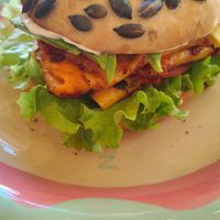 Omelette bagel at Morning People in Marbella