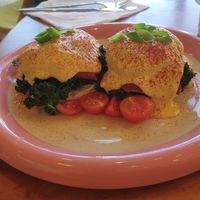 Egg benedict at Morning People in Marbella