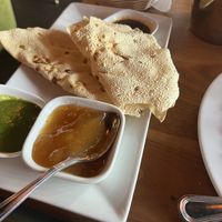 Poppodum  at Laila Indian Cuisine in Asheville