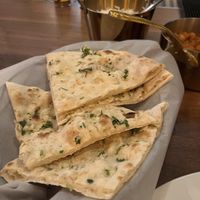 Vegan Garlic Naan  at Laila Indian Cuisine in Asheville