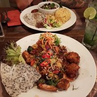 vegan noodles and aubergine at Banana Tree - Westbourne Grove in West London