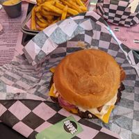 vegan burger at HYPE in Madrid