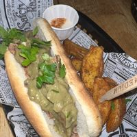 Hot dog vegan  at Mantra in Milan