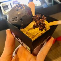 Black sesame and coffee tub at Licky Chan @ RexKL in Kuala Lumpur