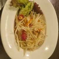 Papya salad at Gapao in Kyoto