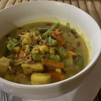 Curry noodles with tofu   at Warung Licung Bamboo in 