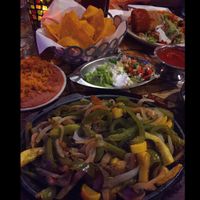 veggie fajitas with rice, beans, pico de gallo, guac, and vegan sour cream  at Mexico Bravo in Sunny Isles Beach