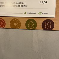 Menu markings  at Hoop Bagel & Salad - Centro in Naples