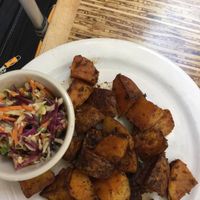 Breakfast potatoes and coleslaw at MSP - French Meadow Bakery & Cafe - T1 in Minneapolis