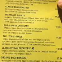 Menu at MSP - French Meadow Bakery & Cafe - T1 in Minneapolis