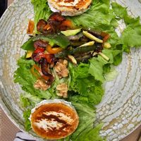 Salad with goat cheese at Villa Bella in Pontevedra