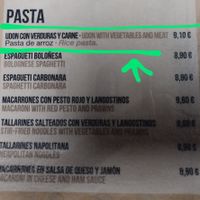 Pueden hacer pasta de verduras sin carne at Villa Bella in Pontevedra