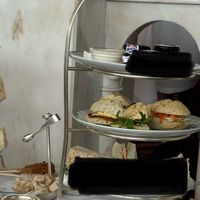 Unlimited vegan sandwiches (my wife’s vegetarian ones blanked out!)  at Reid's Palace in Funchal