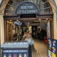 Outside of From Good Food to Little Chimney at Little Chimney Gelato & Bakery in Prague