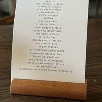 Spectacular sharing salad course…with in-house vegan leek mayo (forgot to photograph the main course)  at Vanderlyle in Petersfield