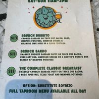Brunch Special at North Park Beer Co in San Diego