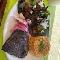 Vegan asada tacos  at Vegano Mexicano in Portland