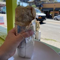 Vegan burritoos  at Vegano Mexicano in Portland