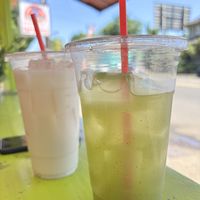 Horchata and Cucumber Limonade  at Vegano Mexicano in Portland