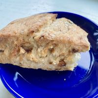 Onion, thyme, and cheese scone  at Our Spot in Portland