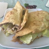 Veggie fry jack   at Jenny's To Go Food in Caye Caulker