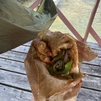 Veggie Fry Jack  at Jenny's To Go Food in Caye Caulker