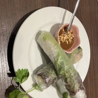 Spring Rolls (with mushrooms and eggplant) at Nha Viet Nam - Kyoto in Kyoto