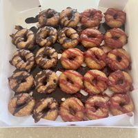 Chocolate and raspberry   at Chani's Donuts in San Diego