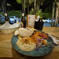Falafel Platte at Falafel Bar in Manuel Antonio