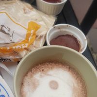 Chocolat chaud et pate tartiner maison at Lion et Papillon in Tours