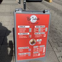 Menu  at Bir Tabak Lezzet in Istanbul